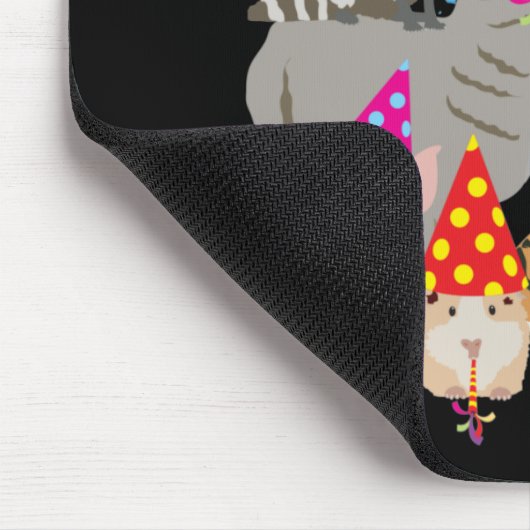 Dieren die partij zijn - Schuddieren met een parti Muismat (Hoek)