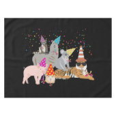 Dieren die partij zijn - Schuddieren met een parti Tafelkleed (Voorkant (Horizontaal))