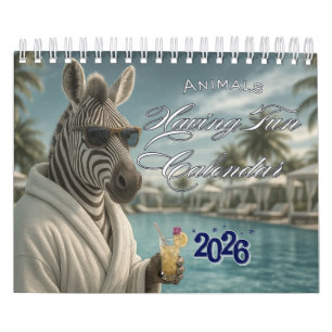 Dieren die plezier hebben Kalender