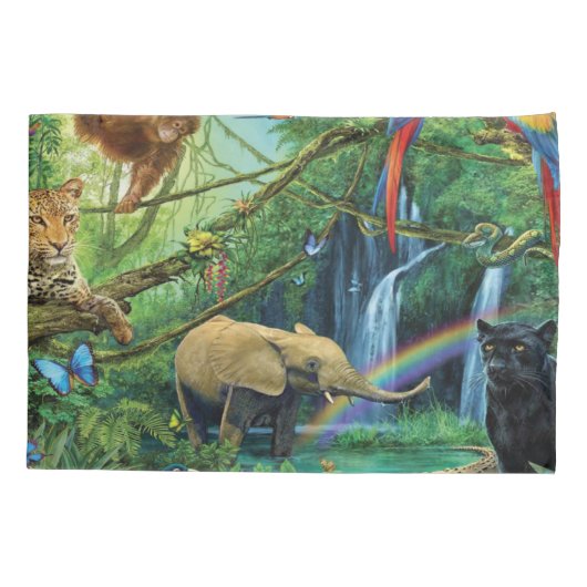 Dieren die samenleven werpen kussen kussensloop (Achterkant)