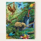 Dieren die samenleven werpen kussen planner (Achterkant)