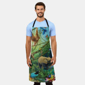 Dieren die samenleven werpen kussen schort (Gedragen)