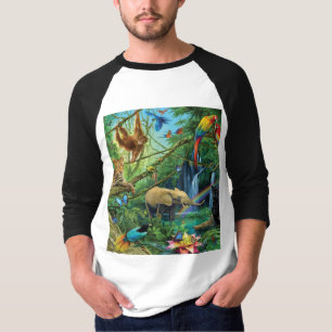 Dieren die samenleven werpen kussen t-shirt