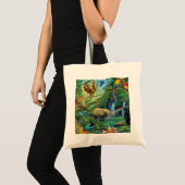 Dieren die samenleven werpen kussen tote bag (Voorkant (product))