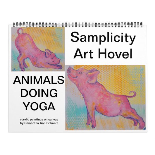 Dieren Doing Yoga Kalender (Hoes)