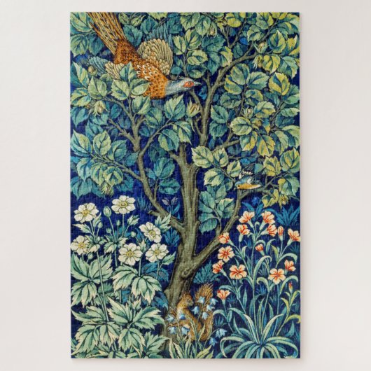 Dieren en bloemen, bos, William Morris Legpuzzel (Verticaal)