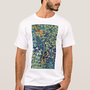 Dieren en bloemen, bos, William Morris T-shirt