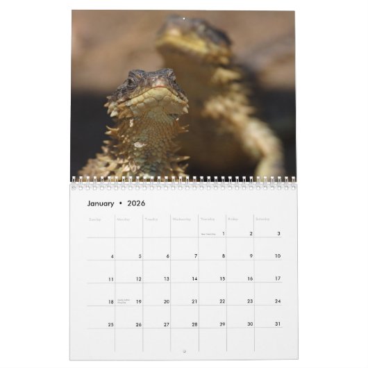 Dieren en Natuur Kalender (Jan 2026)