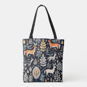 Dieren Folk Pattern Draagtas (Achterkant)