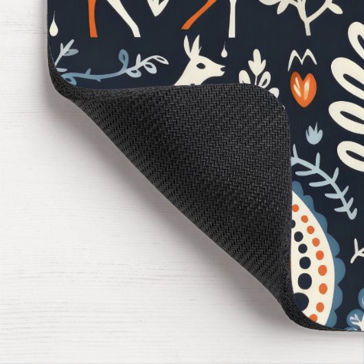 Dieren Folk Pattern Muismat (Hoek)