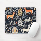 Dieren Folk Pattern Muismat (Met muis)