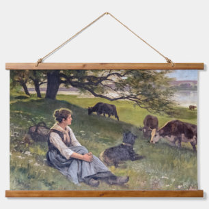 dieren Franse schilder Edouard Debat-Ponsa Hangend Wandkleed