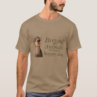 dieren gelukkige hond dag ontwerp cadeau retro t-shirt