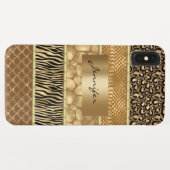 Dieren Gemengde Gouden Zebra Giraffe Slang Huiden Case-Mate iPhone Case (Achterkant (horizontaal))