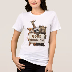 Dieren, Goedemorgen, Tri-Blend Shirt