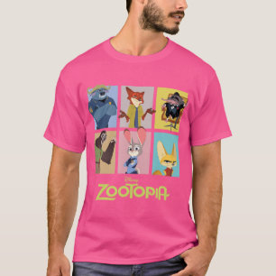 Dieren Grappig in Stad Vrienden Cartoon Vintage Gr T-shirt