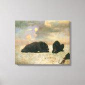  dieren, grizzly Beren van Albert Bierstadt Canvas Afdruk (Voorkant)