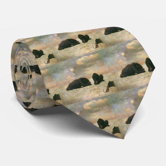  dieren, grizzly Beren van Albert Bierstadt Stropdas (Opgerold)