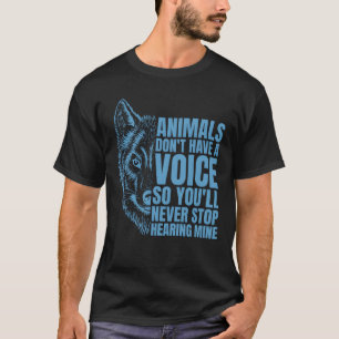 Dieren hebben geen stem meisje t-shirt