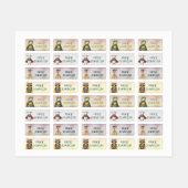 Dieren Helden waterdichte kinder naam kleding Labels (Vel)