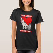 Dieren houden mensen tegen dierenliefde t-shirt (Voorkant)