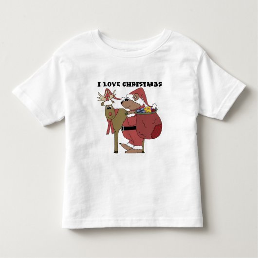 Dieren Ik hou van Kerstmis Tshirts en geschenken (Voorkant)
