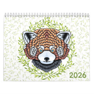 Dieren in Bloemmotief Waterverf 2026 Kalender