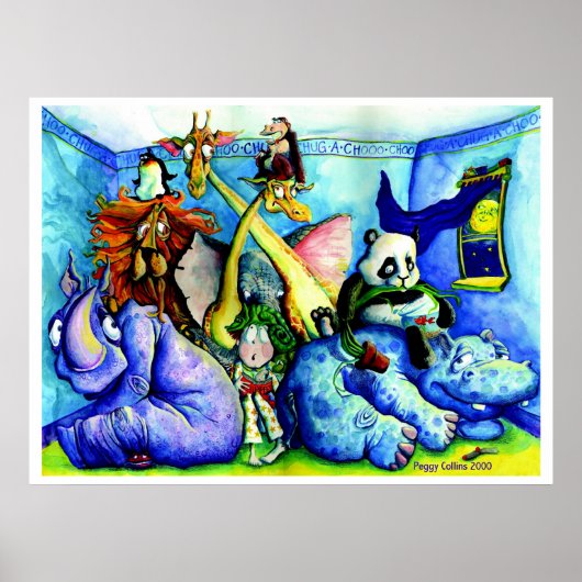 dieren in de slaapkamer poster (Voorkant)