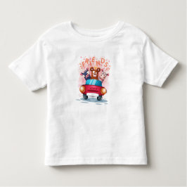 Dieren in een auto nr. 5 kinder shirts