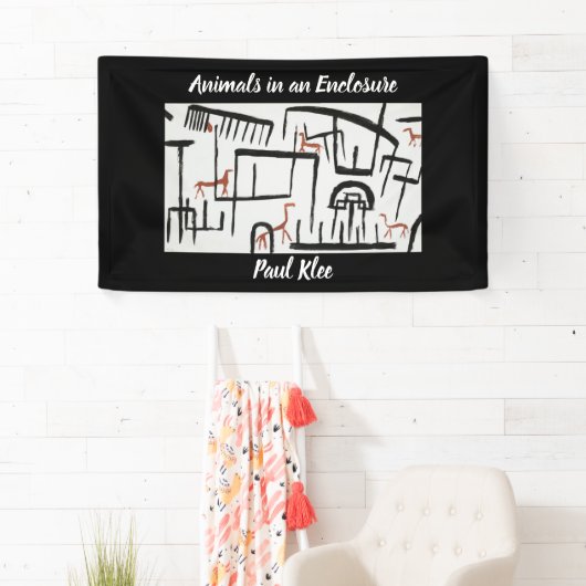 Dieren in een Enclosure door Paul Klee Spandoek (Insitu)