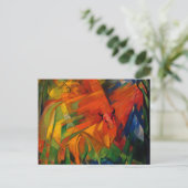Dieren in een landschap van Franz Marc Briefkaart (Staand voorkant)