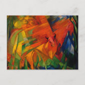 Dieren in een landschap van Franz Marc Briefkaart (Voorkant)