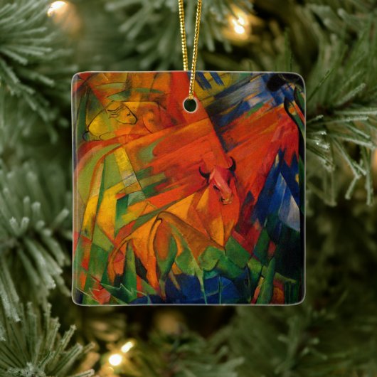 Dieren in een landschap van Franz Marc Keramisch Ornament (Boom)