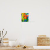 Dieren in een landschap van Franz Marc Poster (Keuken)