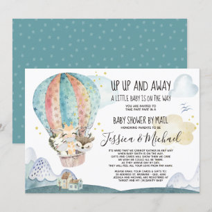 Dieren in het Baby shower Masker opstijgen en wegg Kaart