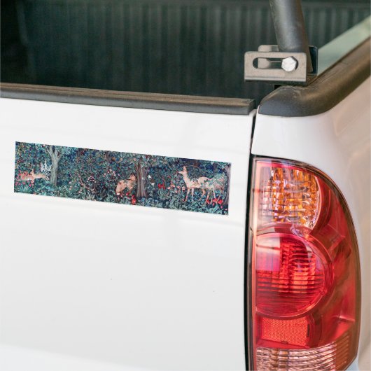 Dieren in het bos, William Morris Bumpersticker (Op Truck)