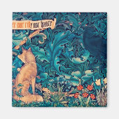 Dieren in het bos, William Morris Magnet Magneet (Voorkant)