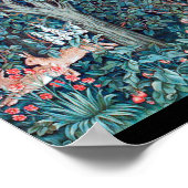 Dieren in het bos, William Morris Poster (Hoek)