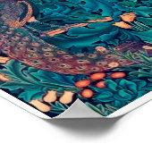 Dieren in het bos, William Morris Poster (Hoek)