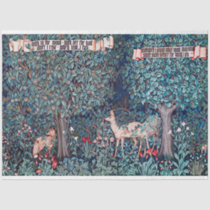 Dieren in het bos, William Morris Tissuepapier