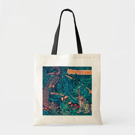 Dieren in het bos, William Morris Tote Bag (Voorkant)