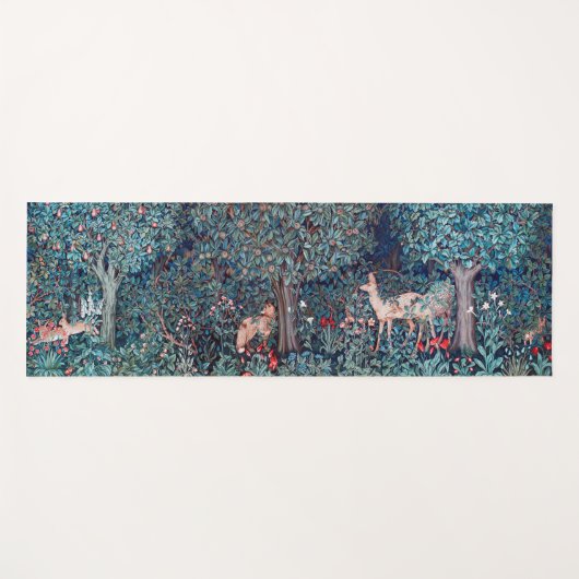Dieren in het bos, William Morris Yogamat (Voorkant (horizontaal))
