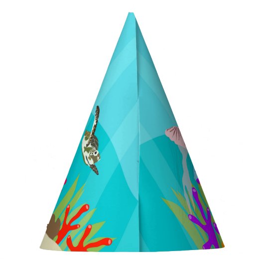 Dieren in het Zee van de Kleurrijke Oceaan Feesthoedjes (Achterkant)