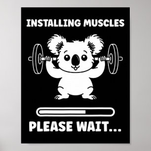 Dieren Installeren Spieren Fitness Bodybuilding Ko Poster