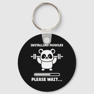 Dieren Installeren Spieren Fitness Bodybuilding Ko Sleutelhanger