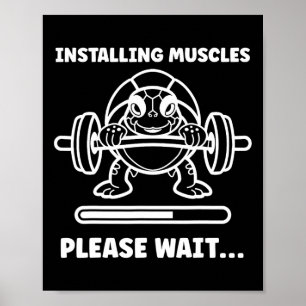 Dieren Installeren Spieren Fitness Bodybuilding To Poster
