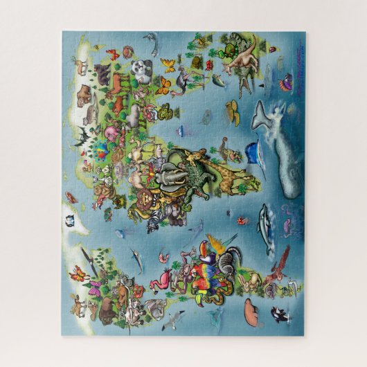 Dieren Jigzaag Puzzle Legpuzzel (Verticaal)