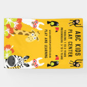 Dieren Jungle Safari Speelcentrum Spandoek (Horizontaal)