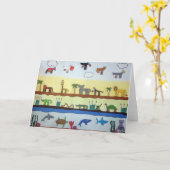 Dieren Kaart (Gele Bloem)