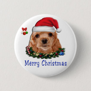 Dieren Kerst Ronde Button 5,7 Cm